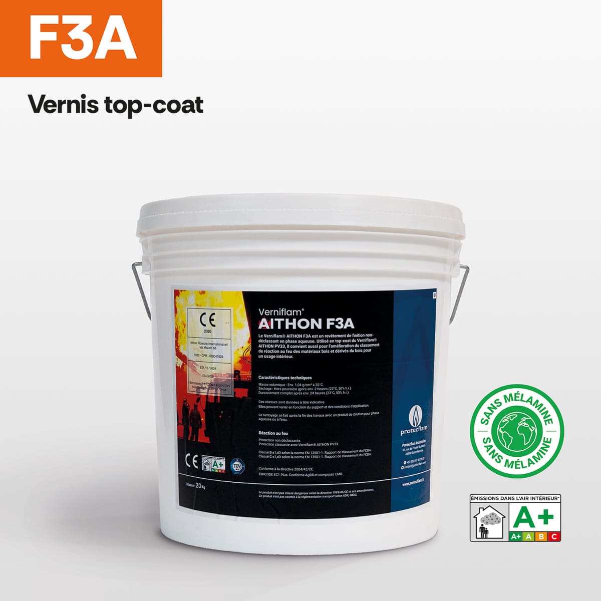 Verniflam® F3A - Vernis top-coat - Protecflam Industries